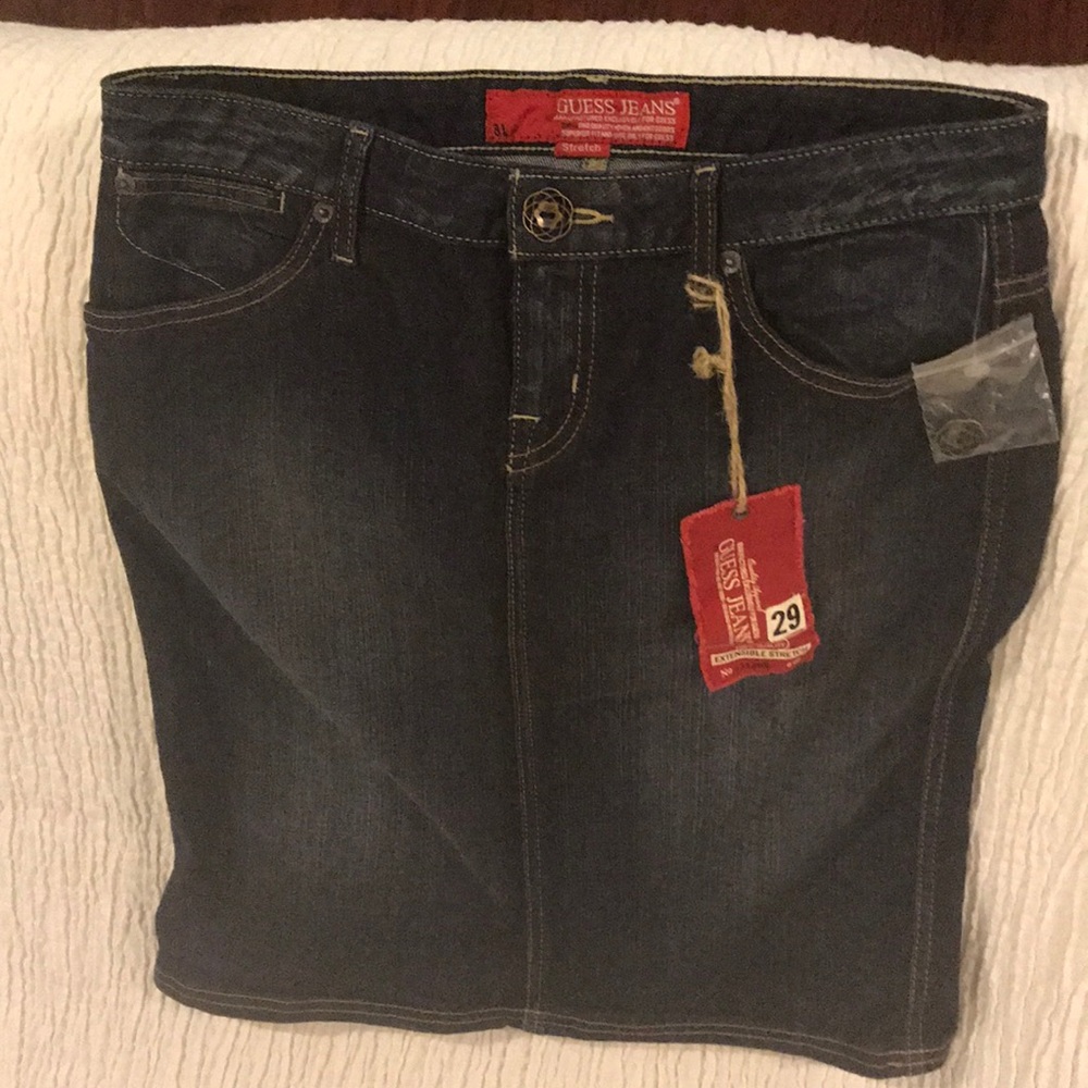 Guess denim mini skirt